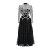 Women's Clothing temperament elegant heavy craft long sleeve beaded dress banquet evening dress long bridesmaid dress_ecoleips.com