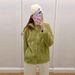 Aria Basics Women's Long Fleece Jacket With Stand-up Collar, Warm Jacket, Long-sleeve Zip-up Cardigan 439138_ecoleips.com