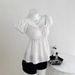 Summer New Korean Style Sweet And Youthful Polka Dot Design Square Neck Button Y2K Slim-fit Dress Wholesale_ecoleips.com