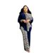 2024 New In Matching African Sets For Women Elegant Lady Evening Leopard Clothing Plus Size Dashiki Top And Pants Suits_ecoleips.com