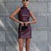 Slim-Fit PU Leather Mini Dress Sexy Bodycon Clubwear for Women in Black And Color Options_ecoleips.com