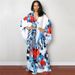 Women's European American Style Polyester Printed Beach Sun Protection Shirt Loose Dress Bikini Cover up Woven Front Vacation Clothing_ecoleips.com