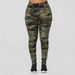 Women's Clothing Camouflage Print Plus Size Casual Trousers Stretchy Slimming Effect Made Of Milk Silk Fabric Women's Leggings_ecoleips.com