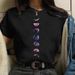 Wholesale Cross-border Women's Plus-size Clothing, Simple Moon Eclipse Design Short-sleeve T-shirt For Women_ecoleips.com