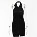 Women's Solid Color Cross-Backless Sleeveless Dress with Single-Breasted Cardigan European American Style Spring Summer Bodycon Skirt_ecoleips.com