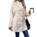 Women's Reversible Hooded Cardigan - Soft Fleece Long Sleeve Open Front Coat, Lightweight & Warm (Multiple Colors & Sizes)_ecoleips.com