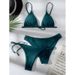 Women's Clothing New Multi Color Bikini Solid Color Split Swimsuit Three Piece Suit Fashion Bikini Swimsuit For Women_ecoleips.com