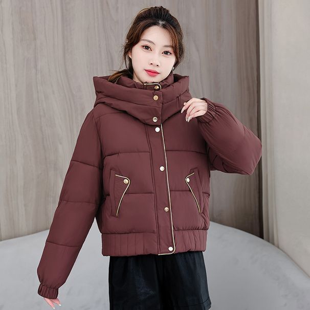girl Korean Jacket For Women, Short Loose Thickened Student Coat, Petite Cotton Padded New Style Puffer Jacket, Trendy_ecoleips.com