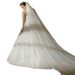 Women's Clothing Bridal Veil Long Trailing Fashionable Wedding Veil Bridal Veil Long Simple_ecoleips.com