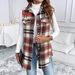 Aria Basics Cross-border European American Autumn And Winter Women's Woolen Plaid Vest Jacket Ins Style Foreign Trade_ecoleips.com