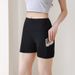 Aria Basics Aria Basics 2025 Cro-Border Beteller Solid Color High-Waited Butt-Lifting Pocket Sport Short Women' Fitne Yoga_ecoleips.com