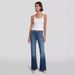 Women's Clothing Stretch Mid Rise Flared Jeans Plus Size Stretchy Mid_ecoleips.com