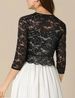 Women's Clothing Style Women's Short Collarless Vest Cardigan Solid Color Elegant Lace Top Fashion Outerwear_ecoleips.com