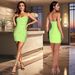 Women's Sexy Bodycon Dress With Rhinestone Detail - Stretchy Milk Silk Fabric, Sleeveless, Short Length For Party & Evening Wear S/M/L/XL/XXL_ecoleips.com
