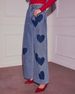 K Love Print Wide Leg Jeans Retro Loose Casual Jeans For Women_ecoleips.com