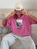 Sumuyoo 100% Cotton Women's Retro Printed T-shirt Men Vintage Short-sleeve Wax Printing T Shirts Fashion Hip Hop Loose Tees_ecoleips.com