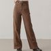 Cross-border Ins American Retro Brown Reverse-wear Patchwork Jeans, Stylish High-waisted Straight Wide-leg Loose Long_ecoleips.com