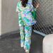 2026 Spring New Women's Clothing European American Cross-Border Fashion Printed Loose Long-Sleeve Shirt And Straight_ecoleips.com