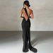 Verve Fashion 2025 Summer New Sexy Backless Ruched Slim Sleeveless Elegant Women's Gown Dress_ecoleips.com