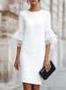 Women's Clothing Elegant Ruffled Bell Sleeve Slim Fit Dress For Women Women's Clothing For Formal & Casual For Women_ecoleips.com