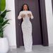 Women's Clothing Round Neck Long Sleeved Flocking Slim_ecoleips.com