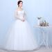 Wedding Dress 2025 New Korean Style Off-Shoulder Floor-Length Puffy Skirt Plus Size Slimming Spring Bridal Gown_ecoleips.com