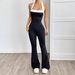 Cross-border European And American Women's Fashion Spring-summer Elegant Spliced Halter Neck Slim-fit Backless Jumpsuit_ecoleips.com