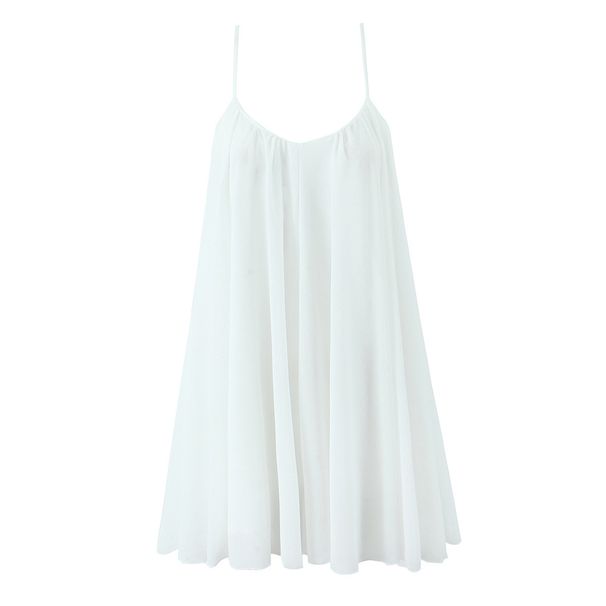Summer New French Beach Resort Style Women's Backless Mini Slip Dress Chic Versatile_ecoleips.com