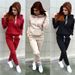 New Women's Fleece Tracksuit Set 2024 Comfortable Warm Sportswear for Women Direct Factory Sales_ecoleips.com