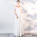 Women's clothing new banquet black party dress sexy one shoulder long dress end_ecoleips.com
