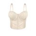 Women's Clothing New Multi Color Pleated Gathered Bra Cup Suspenders Comfortable Vest Top Fishbone Bra Outer Wear_ecoleips.com