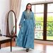 Middle Eastern Women's Embroidered Yarn Abaya Two Piece Robe Long Dress Muslin Spot Foreign Trade_ecoleips.com