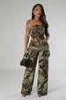 Women's Clothing Fashion Camouflage Pocket Casual Pants Suit_ecoleips.com