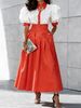 Women's Summer Fashion Casual Skirt Set American Style Professional Top And Long Skirt Two Piece Outfit_ecoleips.com