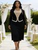 Women's Clothing Elegant Commuter Dress High End Miyake Style Color Blocked Faux Two Piece Design V Neck Long Dress For Women_ecoleips.com