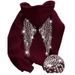 Rhinestone Wings Long Sleeved Pullover Sweatshirt Hoodie For Men And Women_ecoleips.com