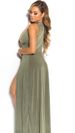2024 Summer New Women Sexy High Split Dresses Sleeveless Deep V-Neck High Slit Long Party Bodycon Red Dresses_ecoleips.com