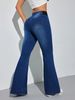 K European And American Elastic Waistband Flared Pants Versatile Women's Jeans Fashionable Tight Fitting_ecoleips.com