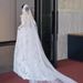 Vintage Lace Wedding Dress – Off-Shoulder A-Line Bridal Gown With Small Train, Boho Forest Bridal Dress For Outdoor Ceremony, Guest Welcome Dress_ecoleips.com