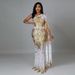 Modest Evening Dress Sequin One-Shoulder Mermaid Dress – Glamorous Long Sleeve Evening Gown With Sheer Mesh & Metallic Embellishments_ecoleips.com