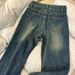 plus Size High-Waisted Slim Fit Flared Jeans for Women Frayed Hem Retro Straight Leg Trousers_ecoleips.com