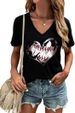 Women's T-Shirt V-Neck Graphic Tees Vintage Boho Flowers Shirt Summer Casual Plant Short Sleeve Tshirt Tops_ecoleips.com