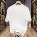 Women's Clothing National Trend Printing Loose Versatile Round Neck Cotton Short Sleeved T Shirt Trendy Design_ecoleips.com
