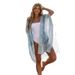 Women's Bohemian Printed Beach Cover-Up Shirt Bikini Swimwear, Ethnic Style Vacation Wear _ecoleips.com