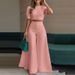 European And American Women's Fashionable Casual Elegant Two Piece Set Short Top And Pants Cross Border New 2026 in Stock_ecoleips.com