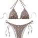 Women's Geometric Print Swimsuit Set Sexy Stylish Beachwear Matching Couple Outfit for Beach Lovers Versatile_ecoleips.com