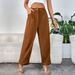 Voya 2026 New Model For Foreign Trade:Women's European And American Women's Clothing, High-Waisted Corduroy Casual-style Straight-leg Long Pants_ecoleips.com