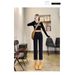 Women's Straight-leg Jeans Autumn And Winter 2024, New Style For Petite Figures, High-waisted Slim-fit Cropped Cigarette_ecoleips.com
