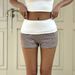 Y2K Aesthetic Mini Shorts For Women - Trendy High Waist Summer Vacation Bottoms With Retro Style_ecoleips.com