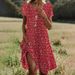 Women's Clothing Ethnic Style Dress Large Round Neck Mid Length Literary Design Summer_ecoleips.com